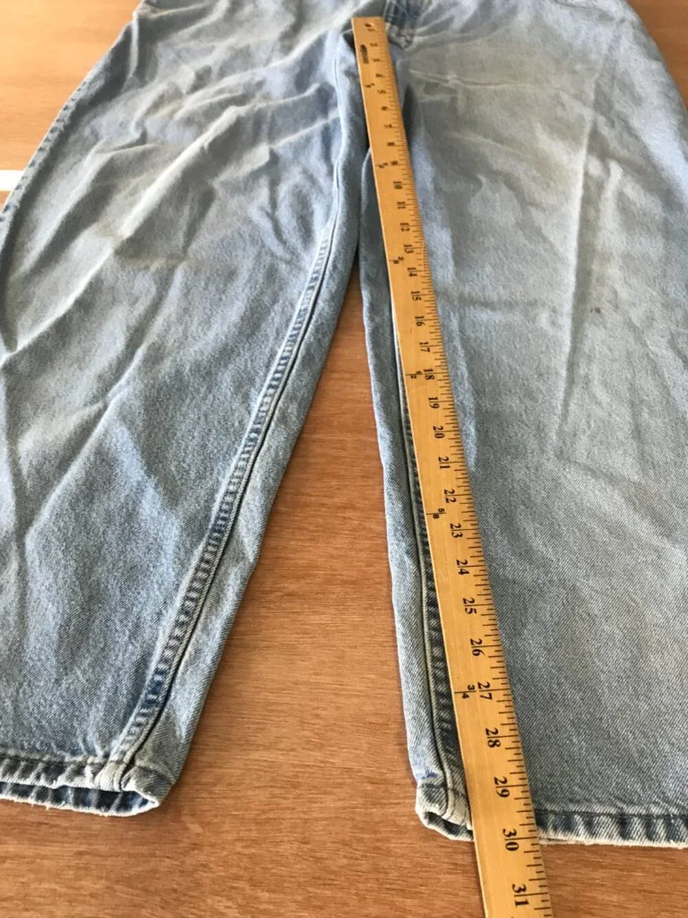 Vintage Levi's 595 Dry Goods Two Horse Brand Jeans Men 36x30 Blue Baggy Mid Rise